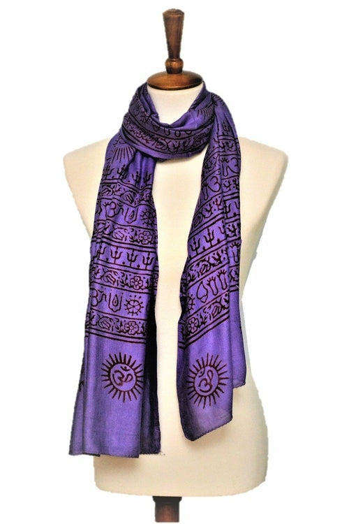OM Yoga Meditation Mantra Prayer Shawl - Large